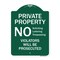 Signmission No Soliciting Loitering Trespassing. Violators Will Be Prosecuted Aluminum Sign, 24" H, GW-1824-9946 A-DES-GW-1824-9946 - alternate 1